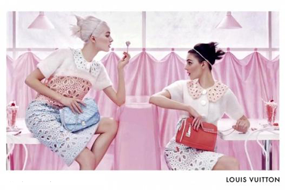 Models Kati Nescher & Daria Strokous for Louis Vuitton 2012