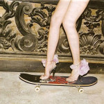 fashion on a skaterboard