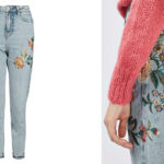 jeans ricami 2016, embroidered jeans, tendenza autunno inverno 2016