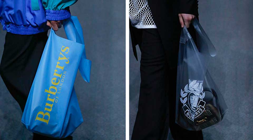 Designer plastic bags, or rather, branded bags you can loose your head for